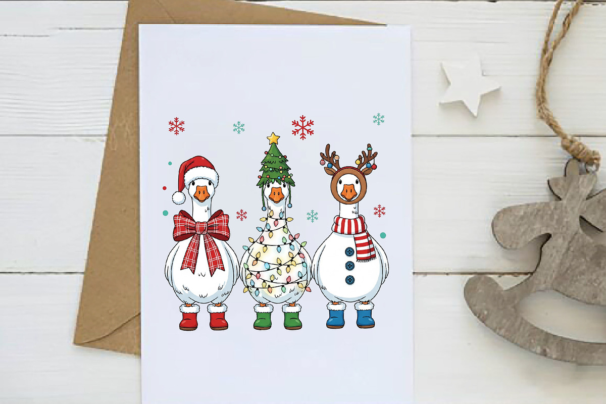Funny Christmas Goose Png Christmas, an Illustration by Dream Creation (Photo 2 of 5)