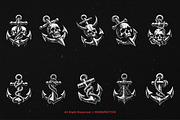 10 Bundle Dark Art Anchor Sea Sail, an Illustration by Morspective (Thumbnail 6 of 7)