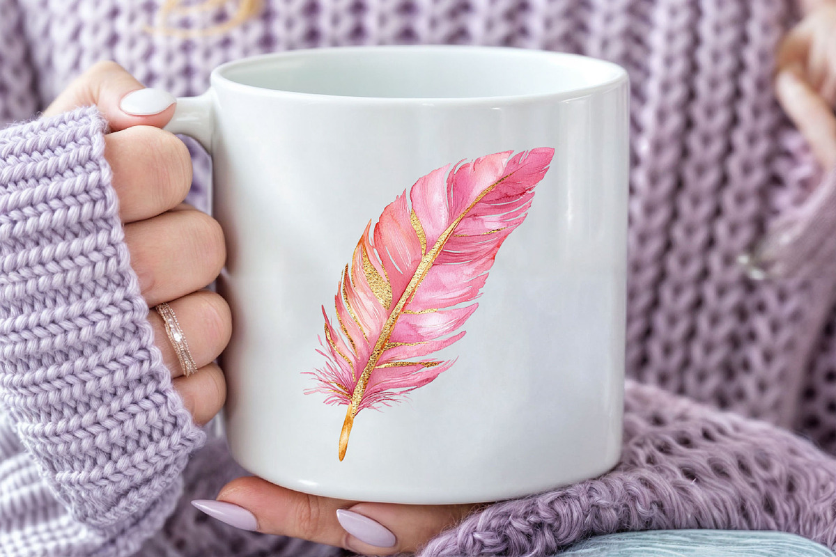 Feathers of Style, Flamingo Feathers, an Illustration by Pixels.Craft (Photo 7 of 7)