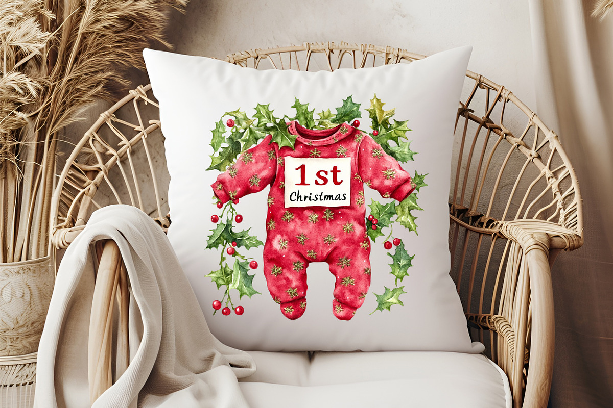 Baby's 1st Christmas Clipart, an Illustration by Pixels.Craft (Photo 5 of 7)
