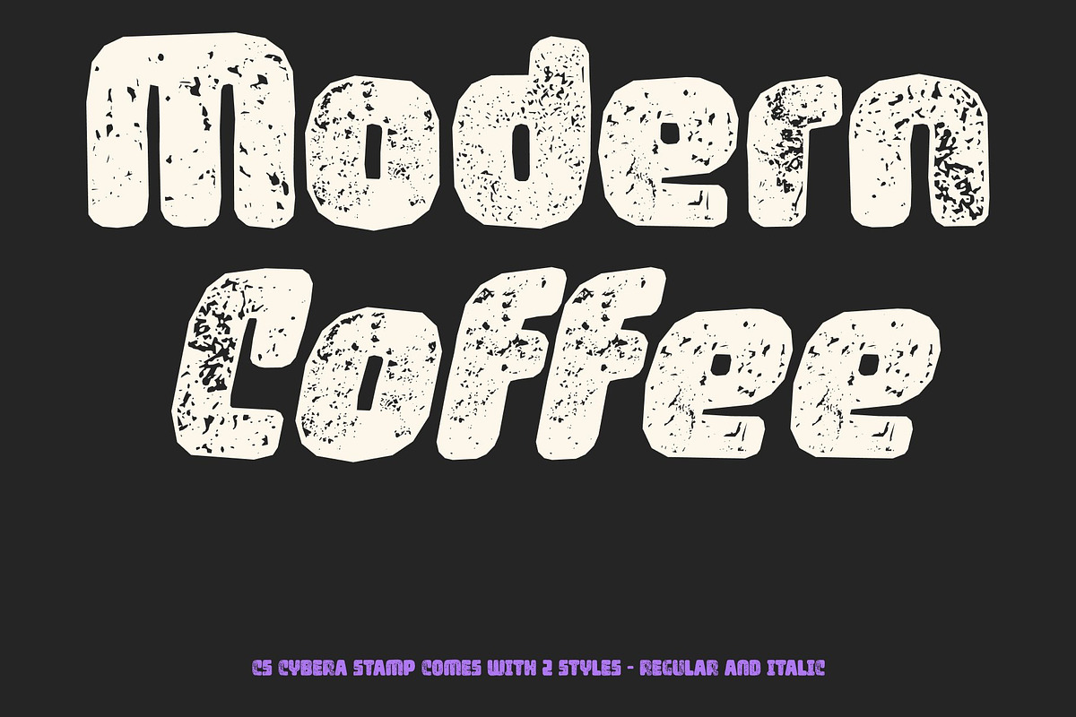 CS Cybera Stamp, a Sans Serif Font by Craft Supply Co. (Photo 3 of 8)