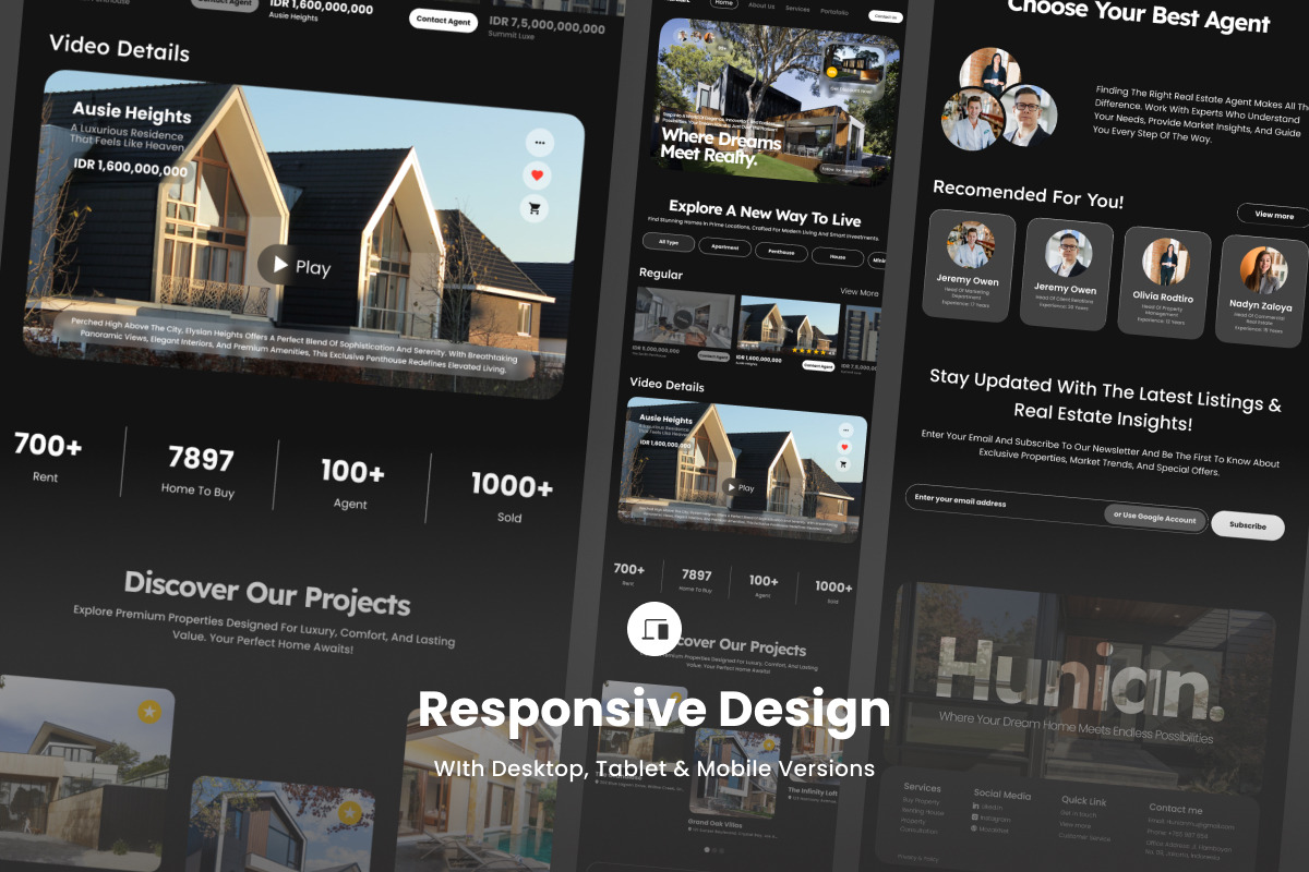 Hunian - Real Estate Landing Page, a Landing Page Template by twinstd (Photo 3 of 5)