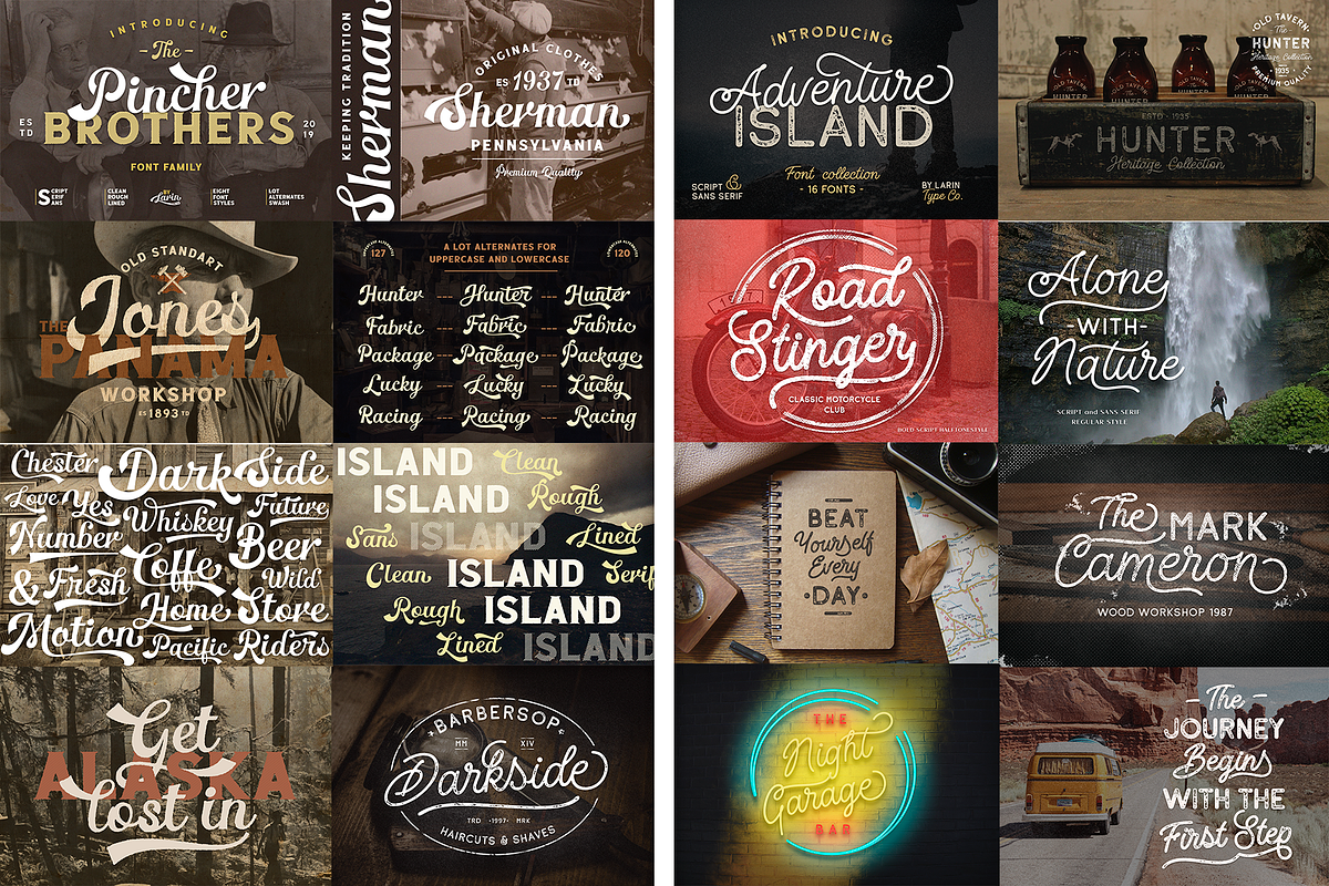 Modern Font Bundle, a Sans Serif Font by Larin Type Co. (Photo 8 of 32)