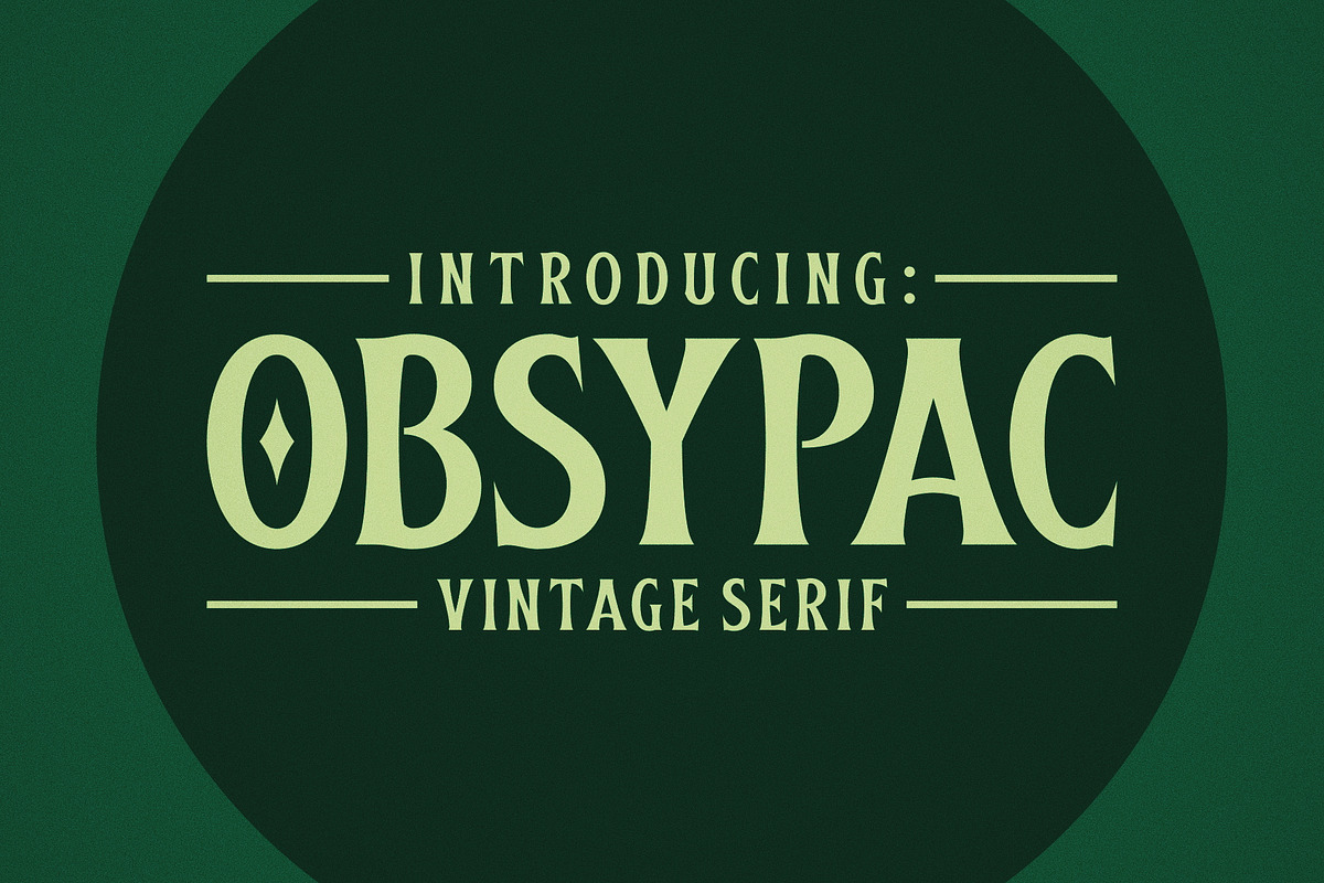 Obsypac | Vintage Serif, a Serif Font by Twicolabs Fontdation (Photo 2 of 9)