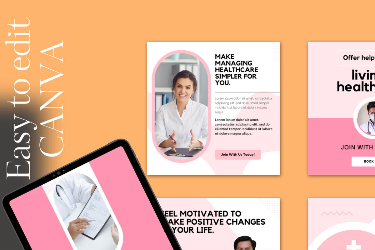 HEALTHCARE SOCIAL MEDIA TEMPLATE, a Social Media Template by Local Marketing Templates (Photo 8 of 10)