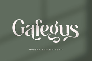 Gafegus Modern Stylish Serif