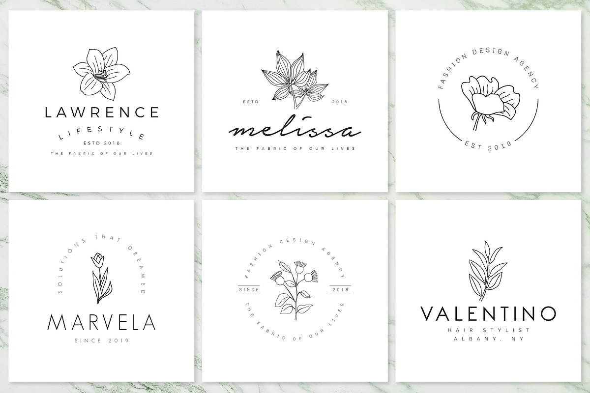 Feminine Branding Premade Logos V02, a Branding & Logo Template by XpertgraphicD (Photo 3 of 13)