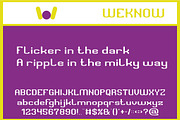 Counting Stars font, a Sans Serif Font by weknow (Thumbnail 4 of 8)
