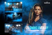 Blue Smoke Transparent PNG Overlays, a Layer Style Add-On by Walllow Creatives (Thumbnail 2 of 6)