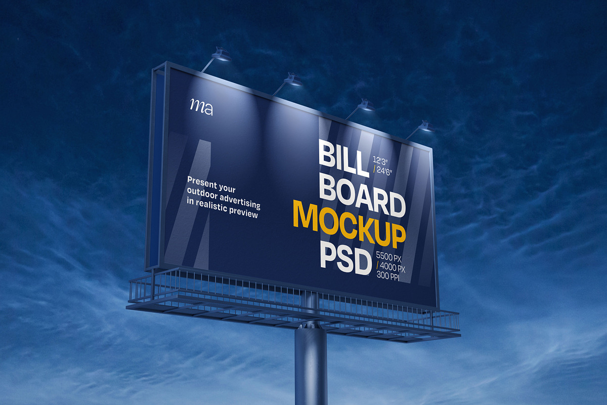 Billboard Mockup Set, a Print Template by mockupatelier (Photo 6 of 12)