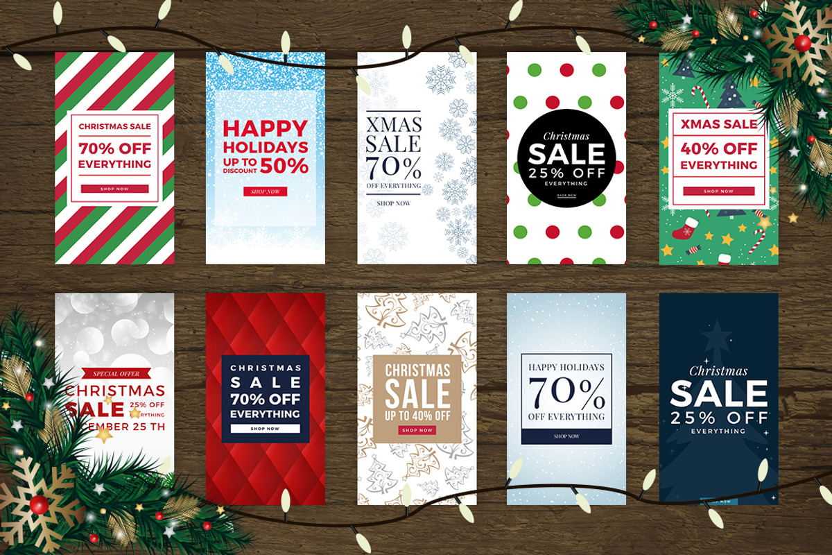 100 Christmas Instagram Stories, a Social Media Template by MinimalStudioCo (Photo 7 of 20)