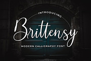 Brittensy, a Script Font by Attract Studio (Thumbnail 1 of 13)