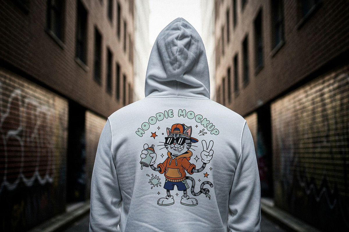 White Hoodie Mockup, a Hoody Mockup by Designer Dude