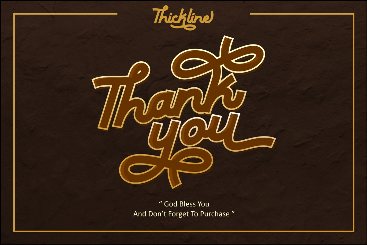 Thickline - Classic Bold Font, a Handwritten Font by PutraCetol Studio (Photo 16 of 16)