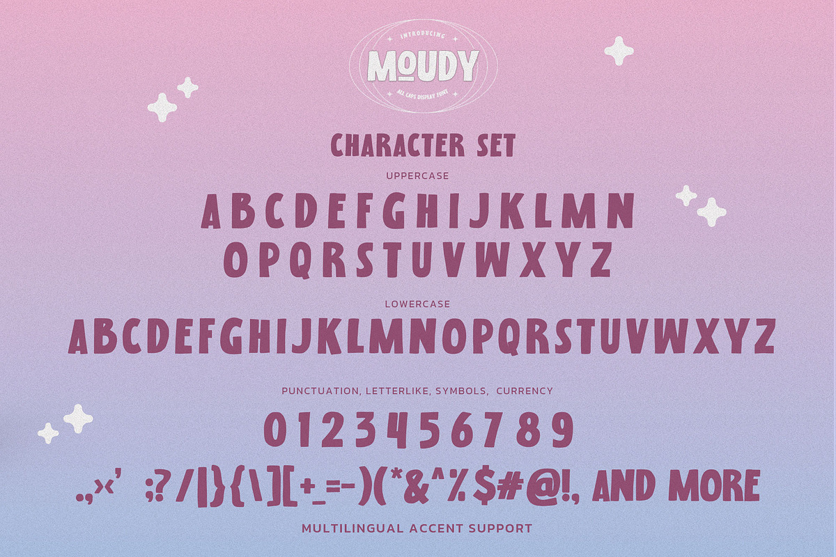MOUDY - All Caps Display Font, a Font by Gassstype (Photo 6 of 8)