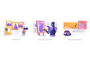 AI in Art and Creativity abstract, a Technology Illustration by Visual Generation