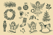 Hand-drawn Christmas illustrations, an Object Graphic by MarinaVorontsova (Thumbnail 7 of 9)