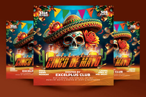 Cinco de Mayo Flyer, a Flyer Template by RTXdesinger99