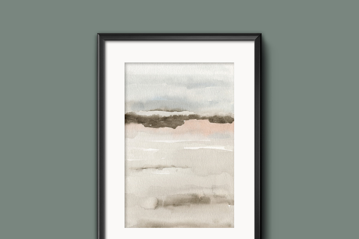 Minimalist Watercolor Landscapes, a Background Graphic by Marmoris.Arts (Photo 9 of 23)