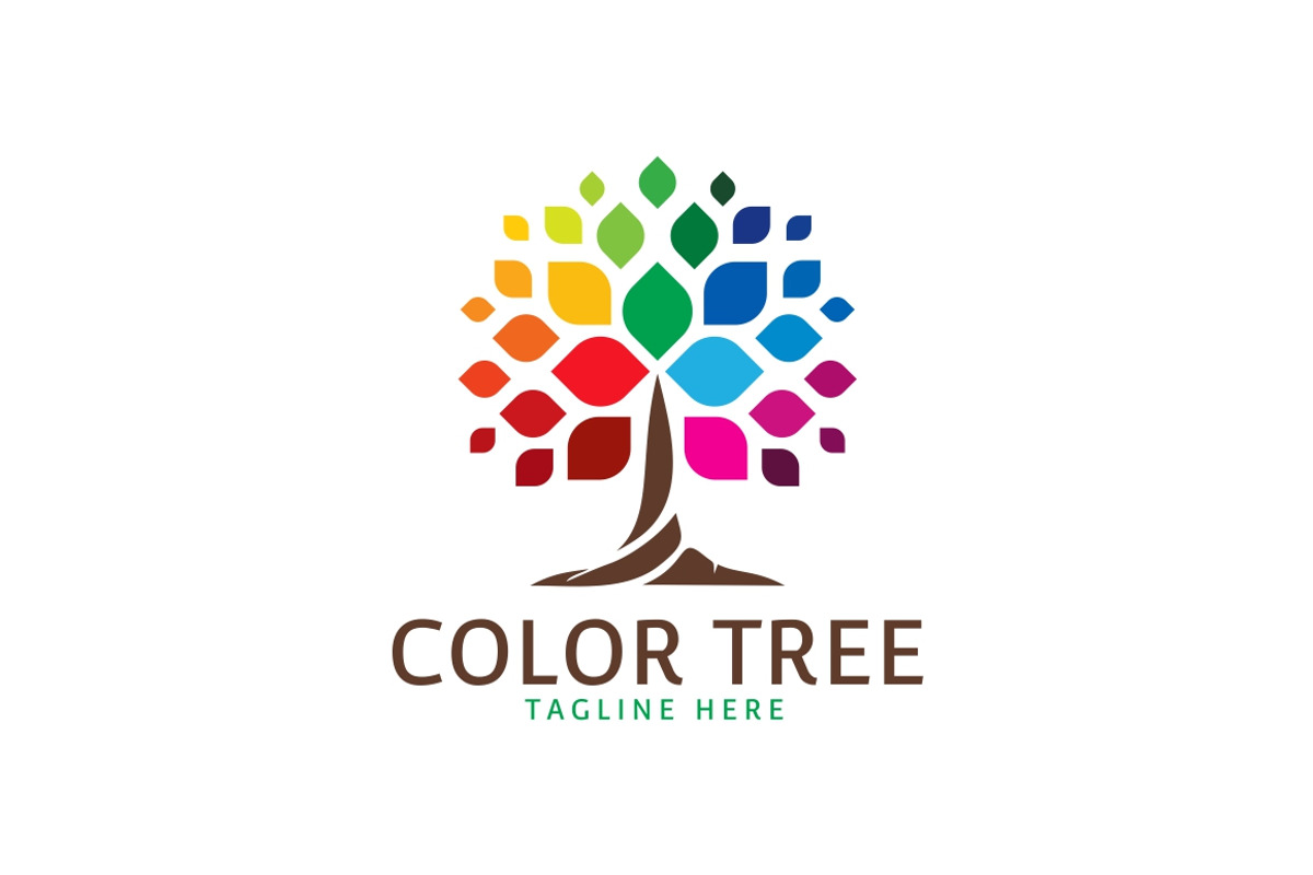 Color Tree Logo Template, a Branding & Logo Template by PutraCetol Studio