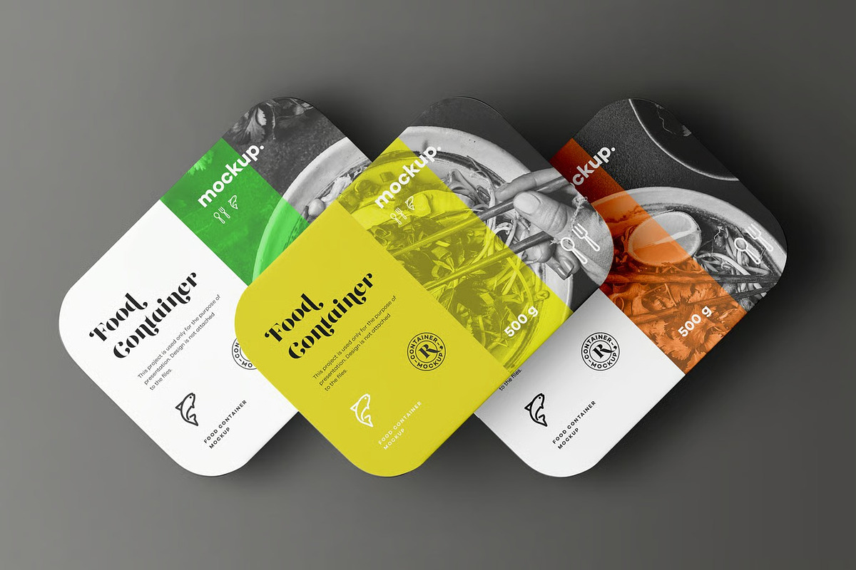 Food Container Mock-up, a Packaging Mockup by zippypixelstudio (Photo 3 of 16)