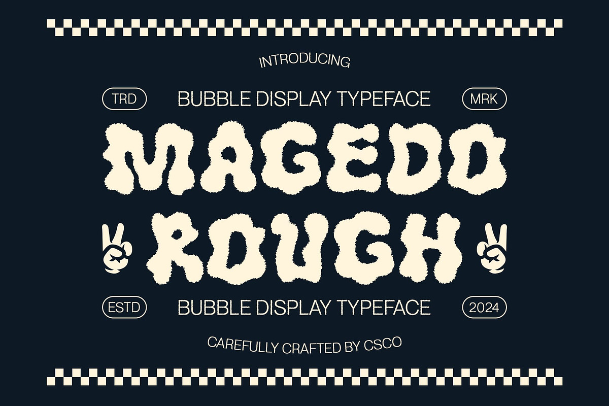 Magedo Rough, a Sans Serif Font by Craft Supply Co. (Photo 1 of 8)