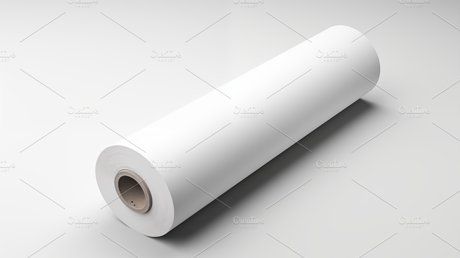 A roll of white paper on a light background, showcasing its cylindrical shape a, a Photo by Textures & Backgrounds