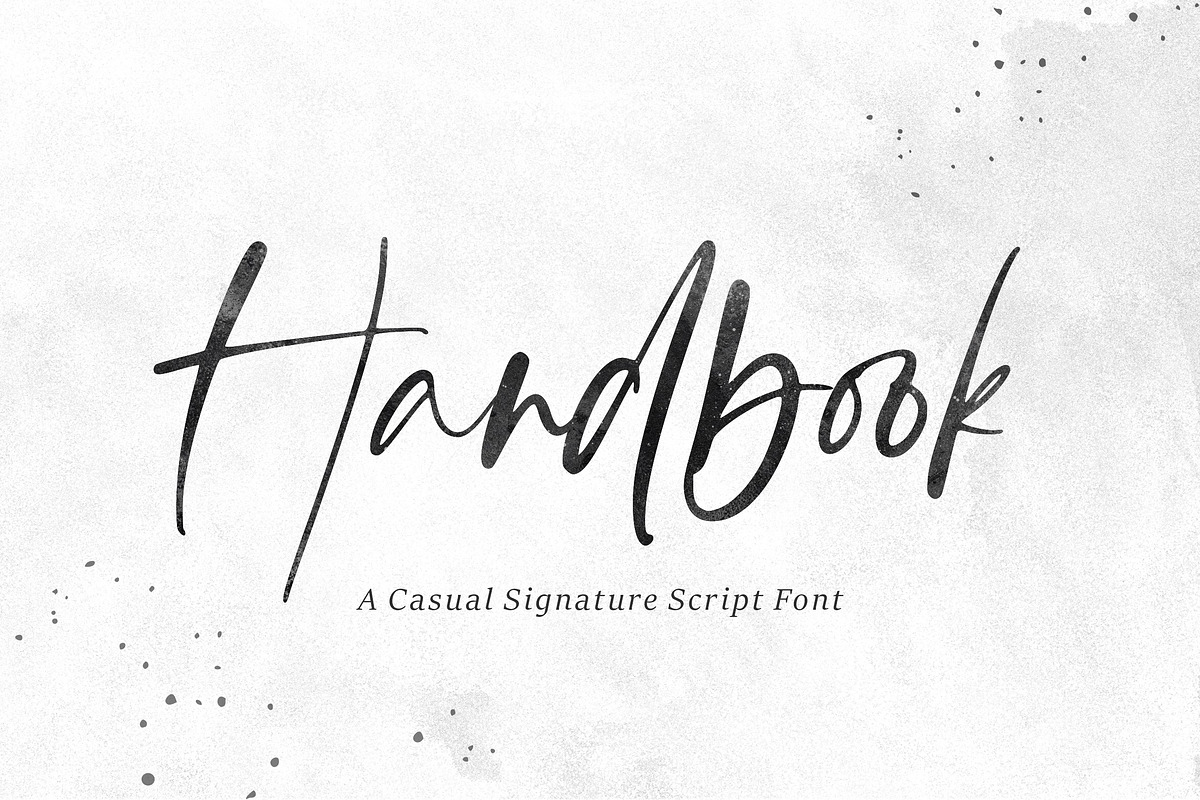 Handbook Handwritten Font, a Script Font by Letteralle Studios (Photo 1 of 10)