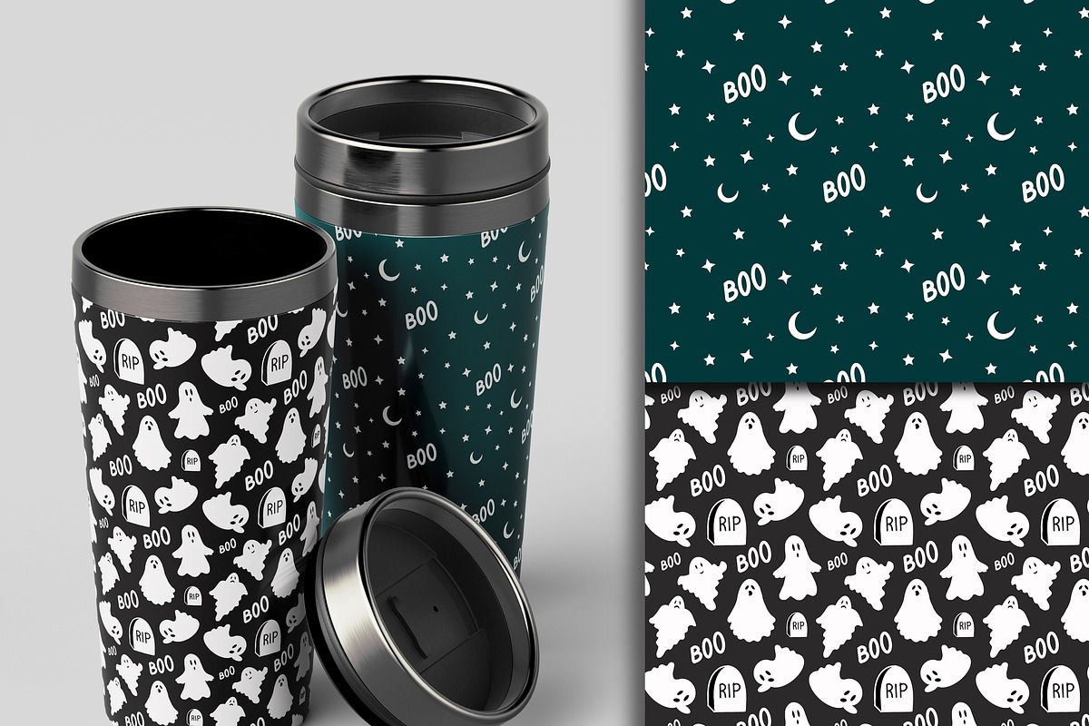 Halloween Seamless Patterns Bundle, a Pattern Graphic by Dreamline Desings (Photo 5 of 8)