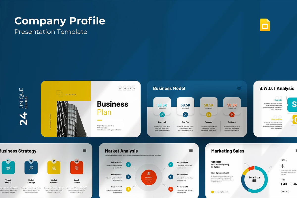 Business Plan Presentation Template Google Slides