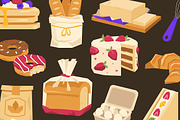 Geometric Bakery Elements Set, an Object Graphic by Gumico Studio. (Thumbnail 3 of 3)