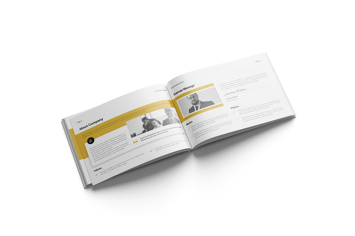 Business Brochure Template Landscape preview 7
