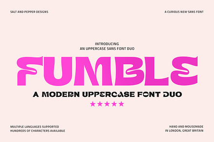 Fumble Sans Font