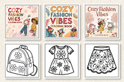 Cozy Fashion Vibes Coloring Book, an Arts & Entertainment Photo by Wow Magic (Thumbnail 2 of 3)