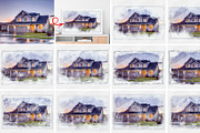 Digital House Painting Art Creator, an Action Add-On by MRI STUDIO (Thumbnail 2 of 29)