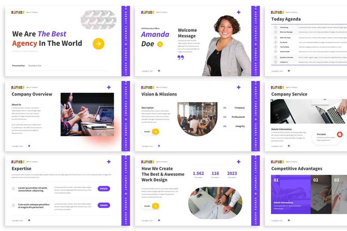 Sibaru Agency Company Google Slides, a Presentation Template by SlideFactory (Photo 2 of 4)