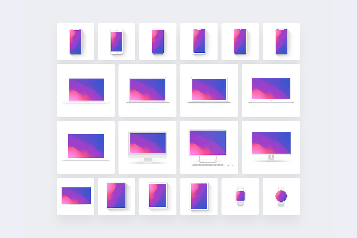 20 Minimalist & Flat Devices Mockups, an iPhone Mockup by Asylab (Photo 6 of 97)