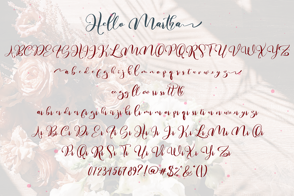 Hello Martha // Elegant Script Font, a Script Font by Aldedesign (Photo 8 of 12)