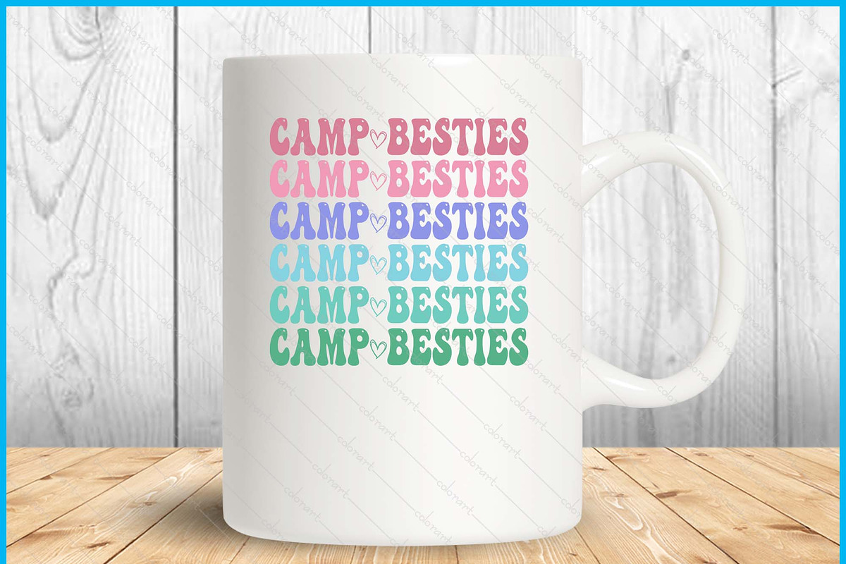 Camp Besties Groovy Crew SVG PNG, a Graphic by Creativeusart (Photo 3 of 4)