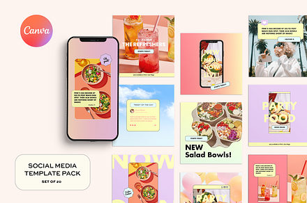 Premium Social Media Pack for CANVA