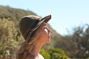 Profile in Hat, Sunny Dunes, a Beauty & Fashion Photo by Chris Joel Campbell (Thumbnail 2 of 2)