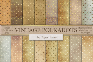 Vintage Polkadot Backgrounds