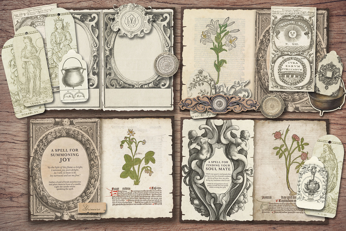 Grimoire Scrapbook Kit, a Decorative Illustration by Secret Helper (Photo 3 of 7)