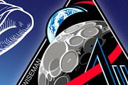 Artemis II moon mission patch, an Education Illustration by frizio (Thumbnail 4 of 4)