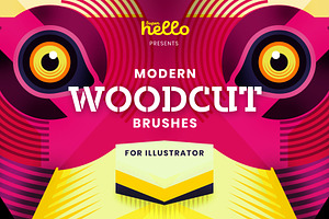 Modern Woodcut Brushes