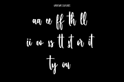 Hushpites Condensed Script Font, a Script Font by MACK 75 (Thumbnail 7 of 8)