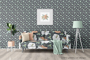 Hibiscus Line Drawing Floral Pattern, a Pattern Graphic by Rose Design (Thumbnail 4 of 12)