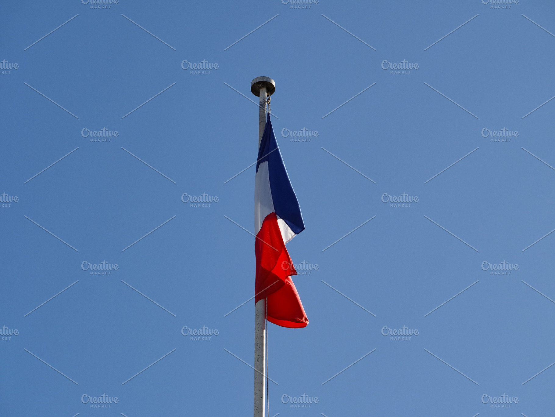 French flag of France, a Photo by WorldOfPhotos