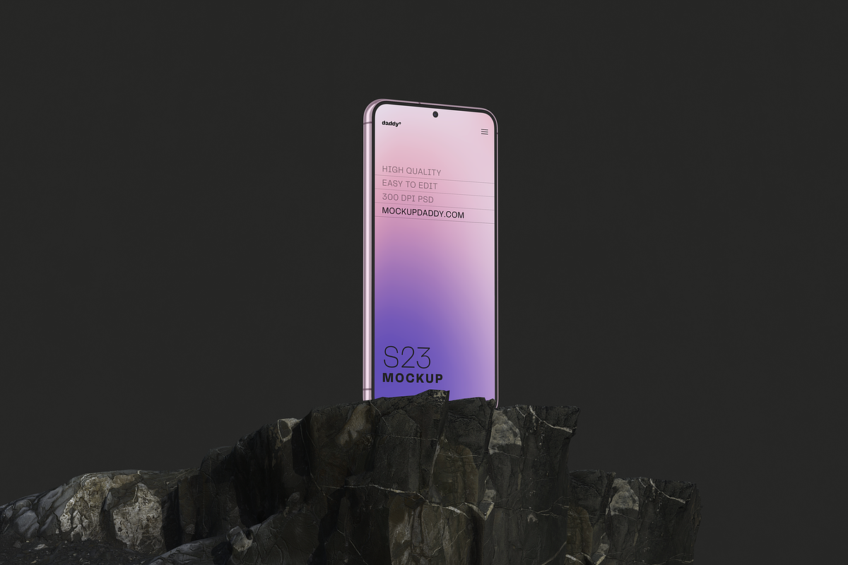 Samsung S23 Mockup, an Android Mockup by Mockupdaddy (Photo 9 of 21)