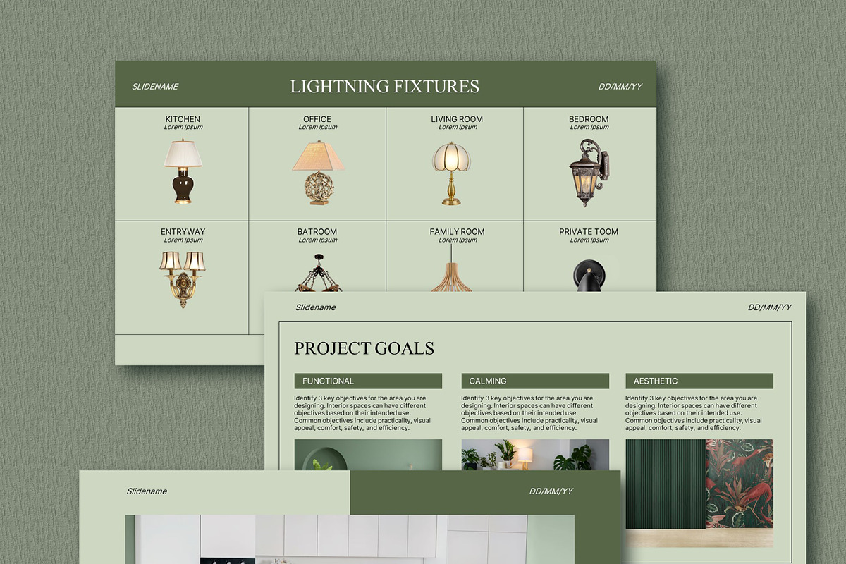 Interior Design Presentation sage, a Presentation Template by SKY CREATION (Photo 5 of 7)